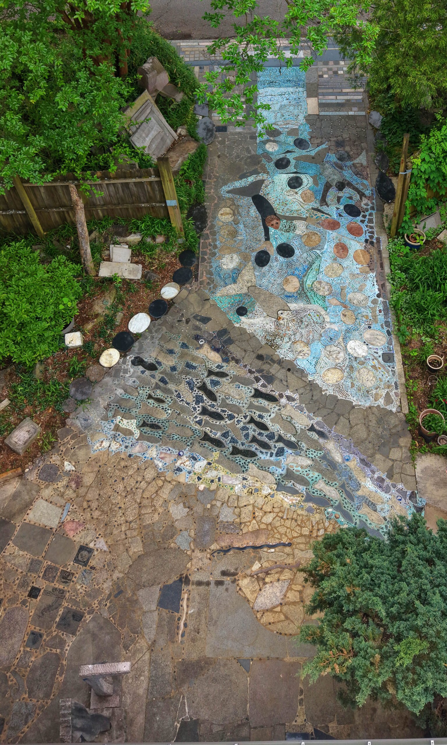 Mosaic Driveway at Spring Creek aerial photo