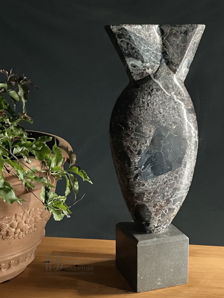 Marble torso sculpture by Bruce Bennett, Knoxville,