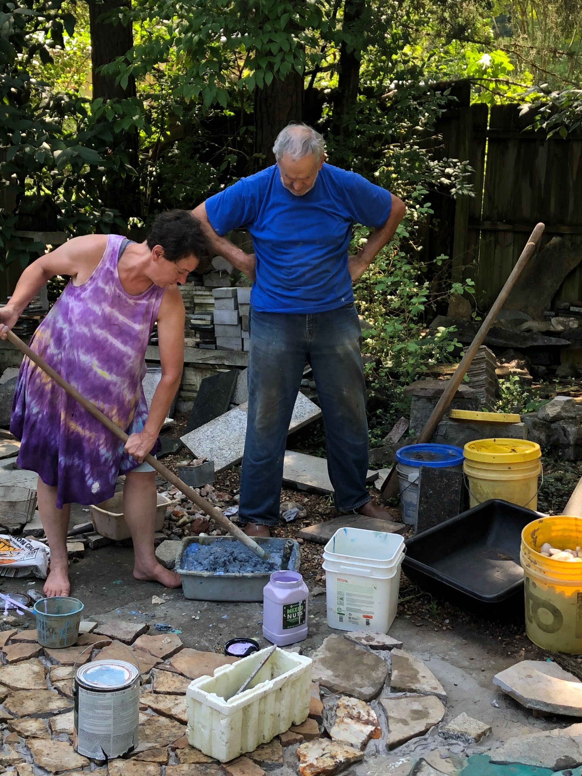 A Mosaic Driveway by Bruce Bennett and Allison Roberts