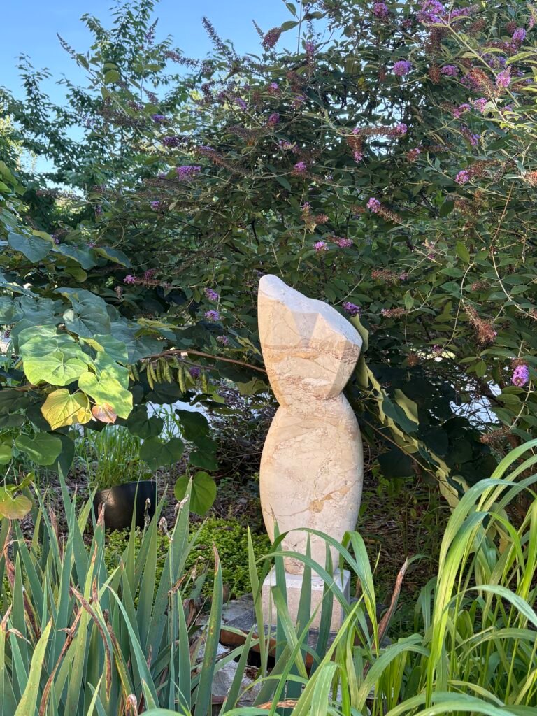 Ophelia torso in Allison's garden photo