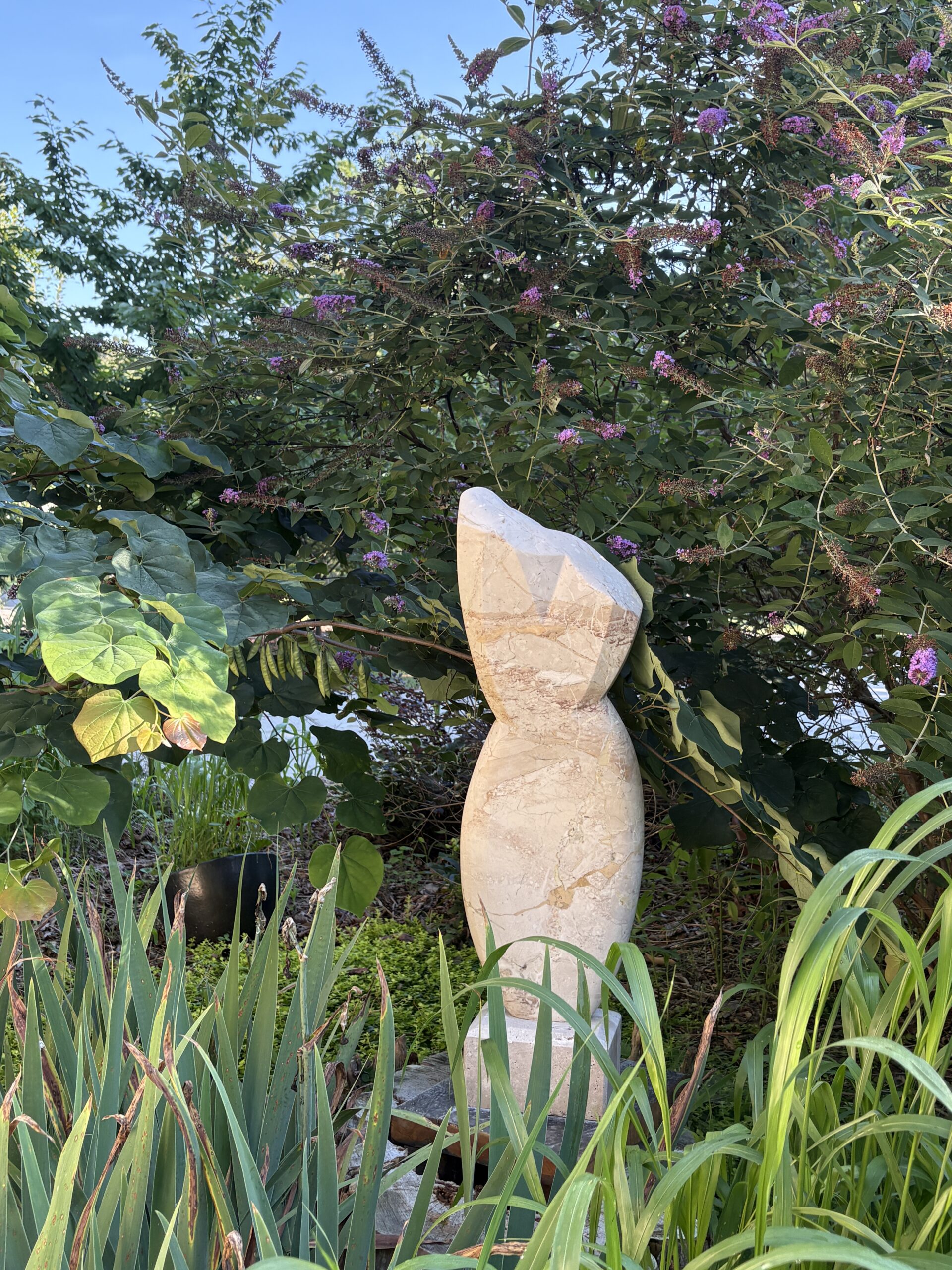 Ophelia torso in Allison’s garden