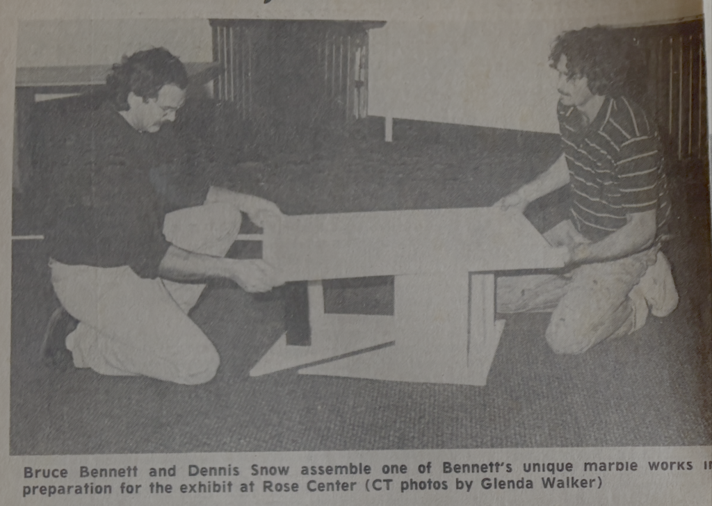 Bruce Bennett and Dennis Snow at the Rose Center in Morristown TN