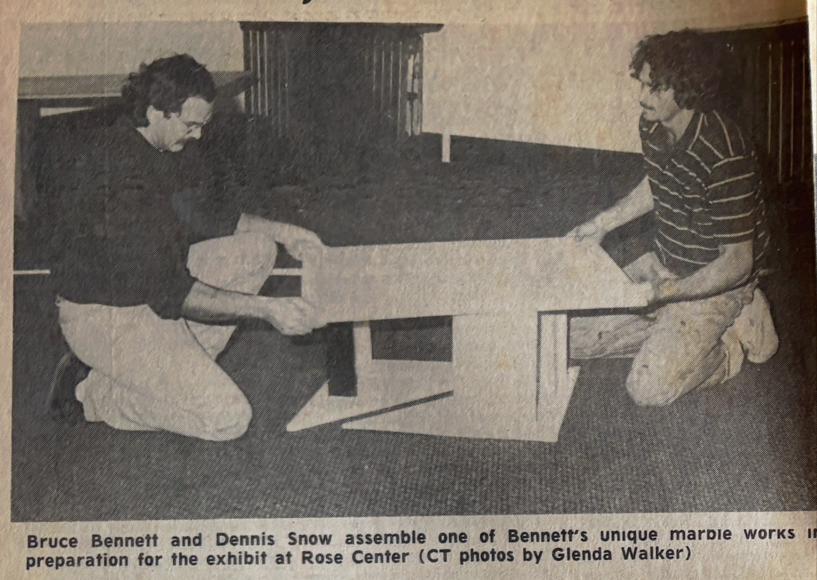Bruce Bennett and Dennis Snow at the Rose Center in Morristown TN