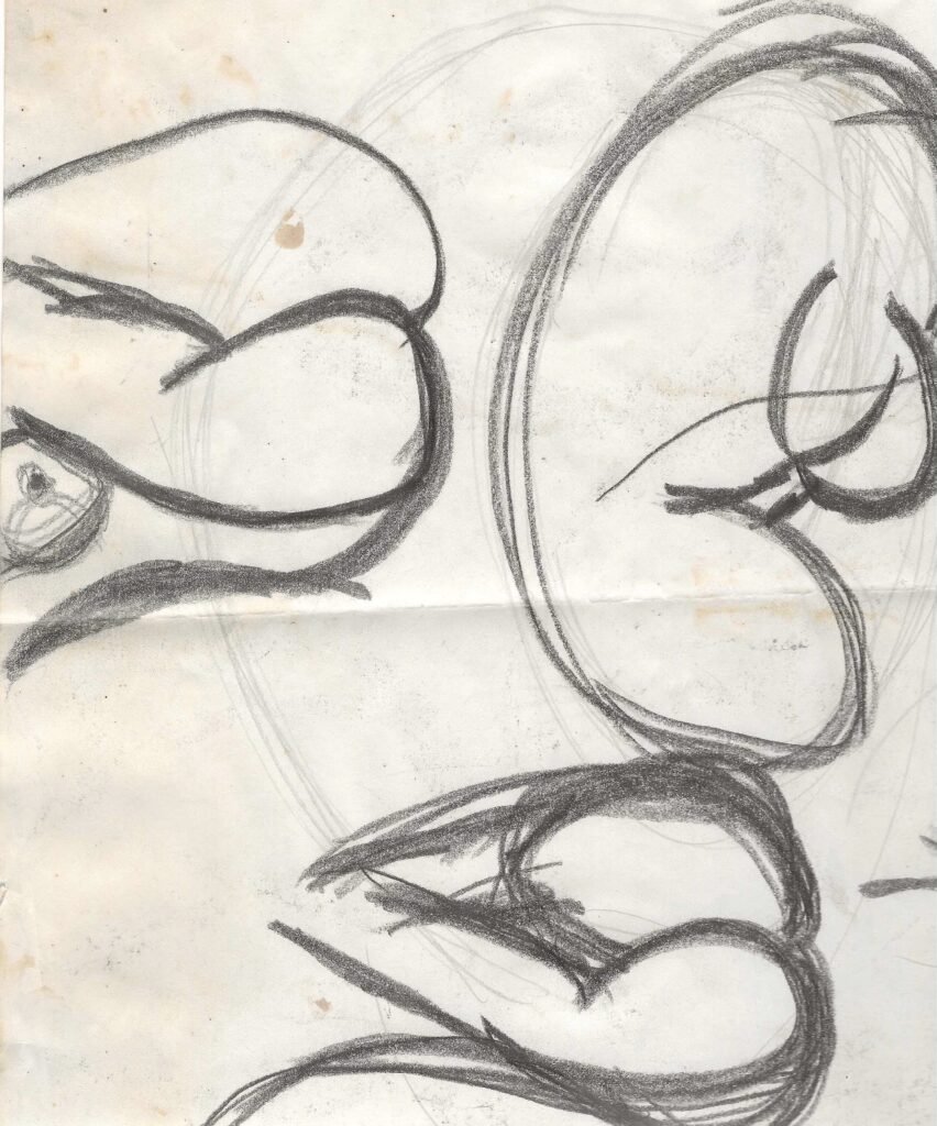 Abstract figure study by Bruce Bennett